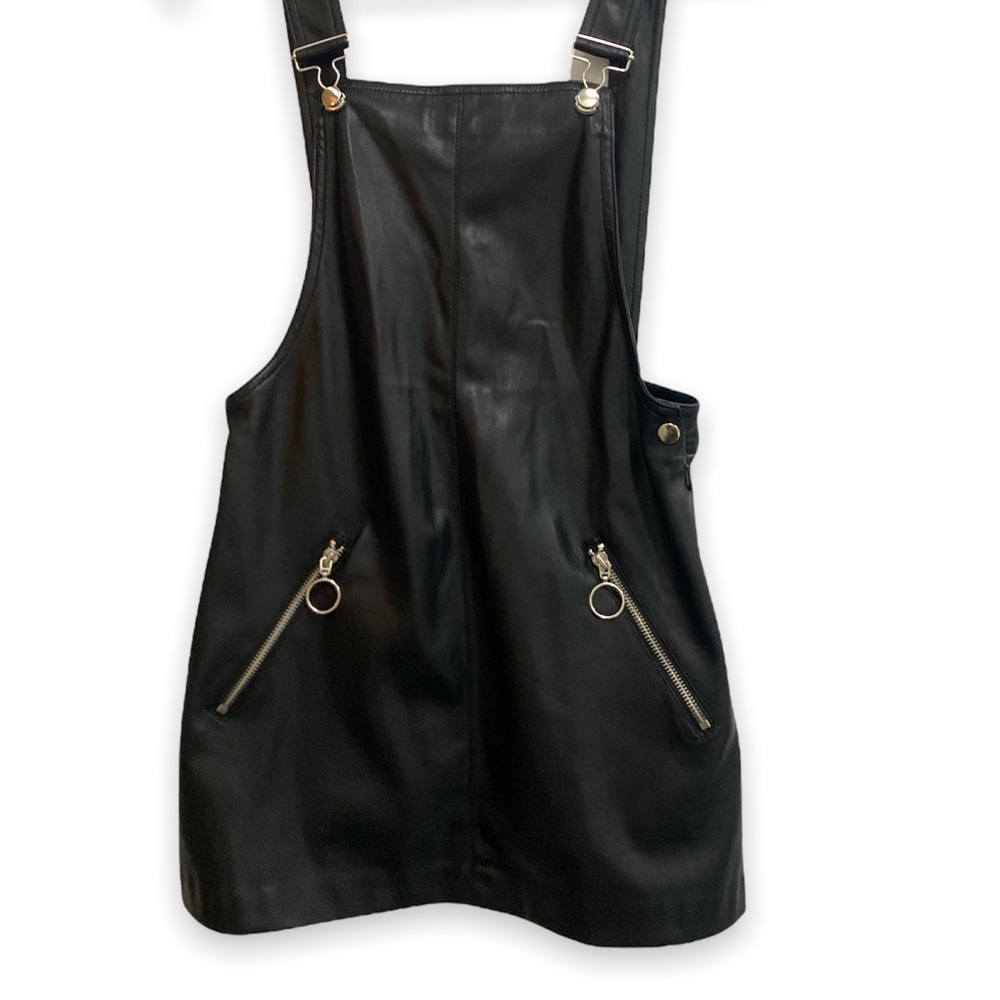 Leather Overall Dress
